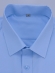 Camisa Social Masculina Semi Slim Azul Claro Estampa Poá