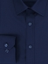 Camisa Social Masculina Semi Slim Azul Marinho Estampa Poá