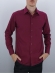 Camisa Masculina Lisa Mista - Cor Vinho
