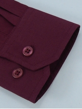Camisa Masculina Lisa Mista - Cor Vinho