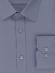 Camisa Social Masculina Semi Slim Cinza Estampa Poá