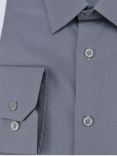 Camisa Masculina Lisa Mista - Cor Chumbo