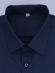 Camisa Social Masculina Semi Slim Azul Marinho Estampa Poá