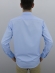 Camisa Social Masculina Semi Slim Azul Claro Estampa Poá