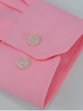 Camisa Masculina Lisa Mista - Cor Rosa Claro