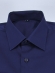 Camisa Masculina Lisa Mista - Cor Azul Escuro