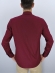 Camisa Social Masculina Semi Slim Bordo Estampa Poá