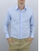 Camisa Masculina Lisa Mista - Cor Azul Claro