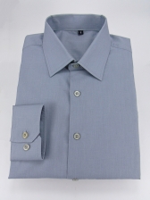 Camisa Masculina Lisa Mista - Cor Cinza