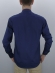 Camisa Masculina Lisa Mista - Cor Azul Escuro