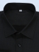 Camisa Social Masculina Semi Slim Preto Estampa Poá