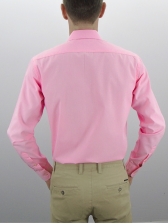 Camisa Masculina Lisa Mista - Cor Rosa Claro